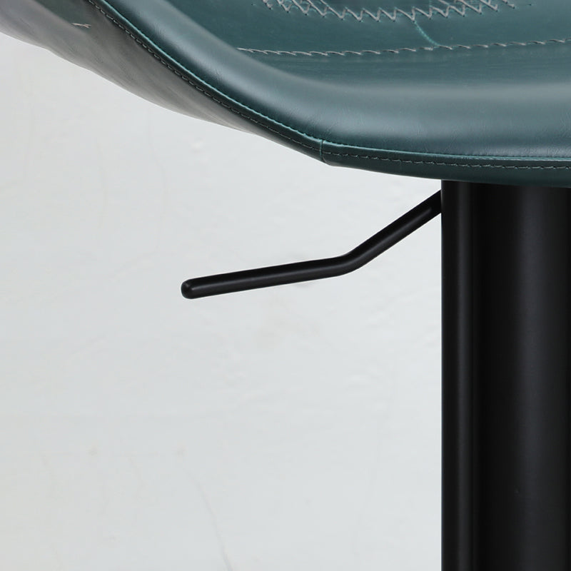 Leather Bar Stool Adjustable Backrest Swivel Counter Stool for Bristol