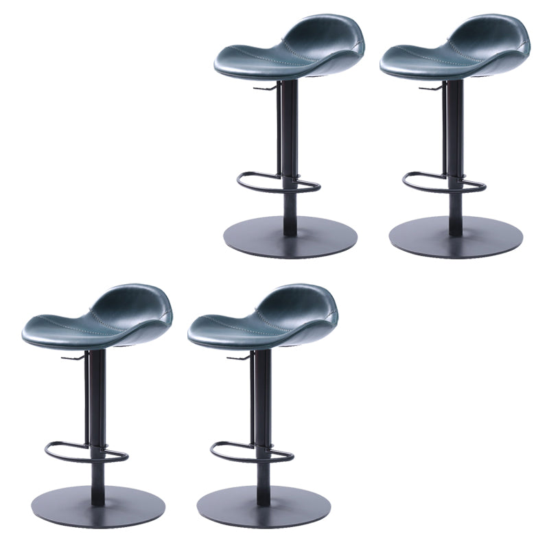 Leather Bar Stool Adjustable Backrest Swivel Counter Stool for Bristol
