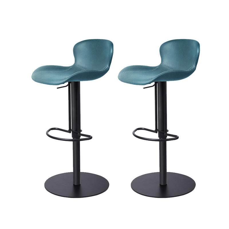 Leather Bar Stool Adjustable Height Backrest Counter Stool for Bristol