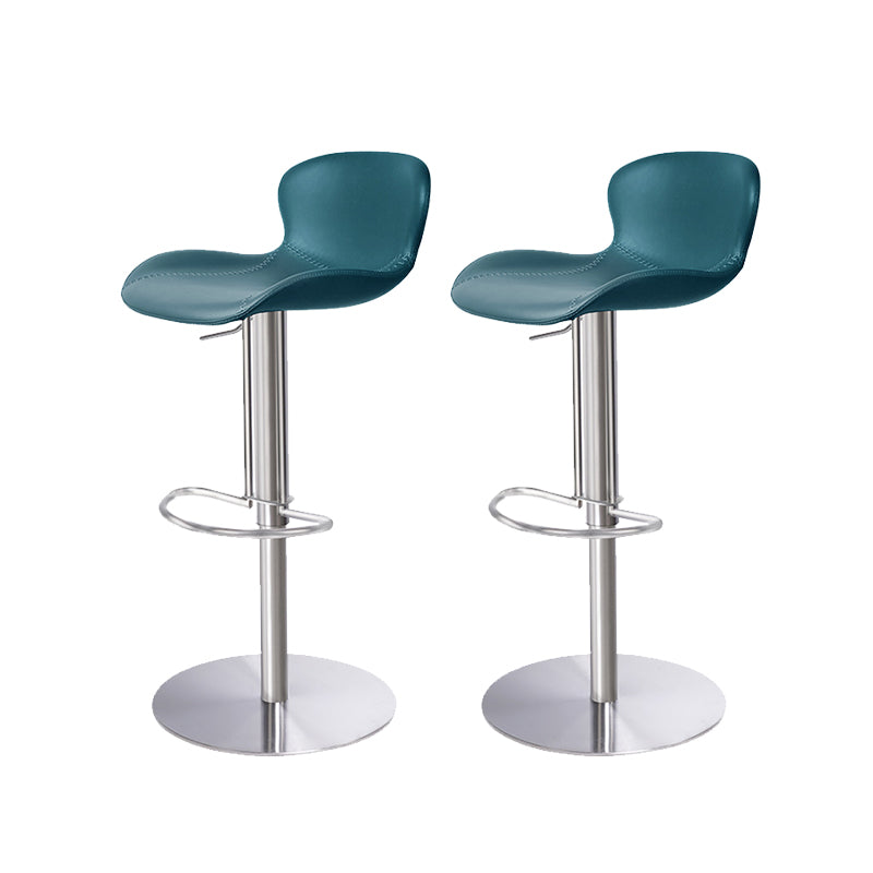 Leather Bar Stool Adjustable Height Backrest Counter Stool for Bristol