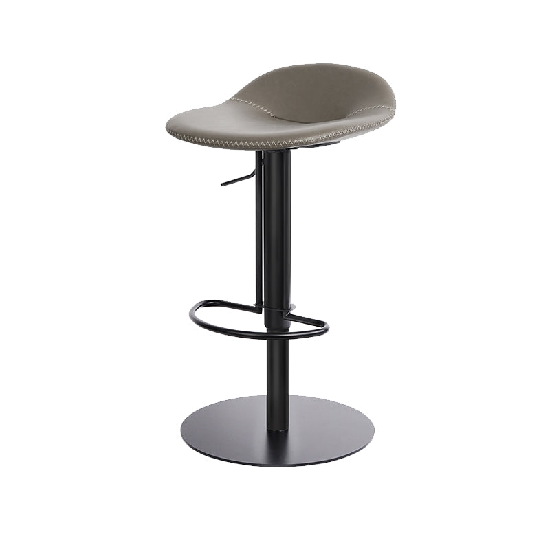 Leather Bar Stool Backless Counter Stool for Bristol with Swivel