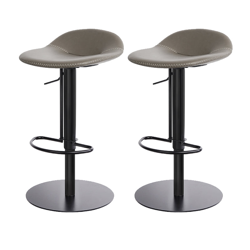 Leather Bar Stool Backless Counter Stool for Bristol with Swivel