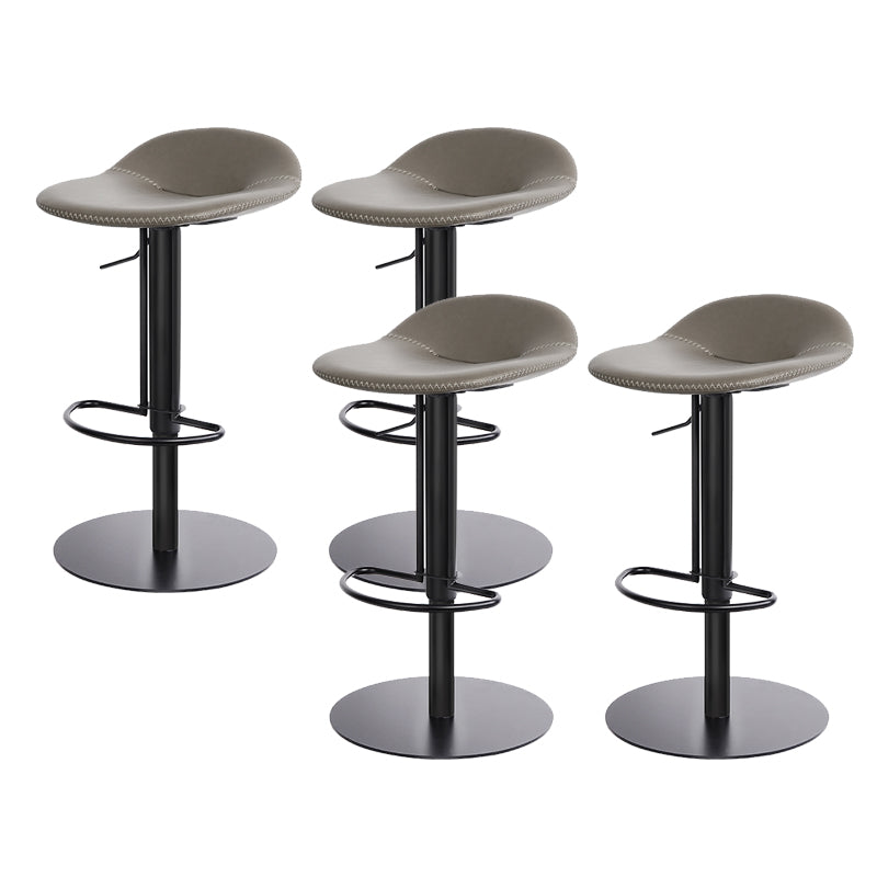 Leather Bar Stool Backless Counter Stool for Bristol with Swivel