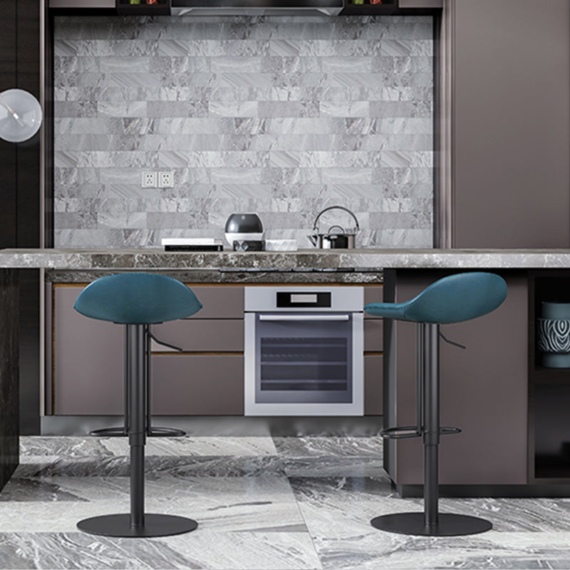 Leather Bar Stool Backless Counter Stool for Bristol with Swivel