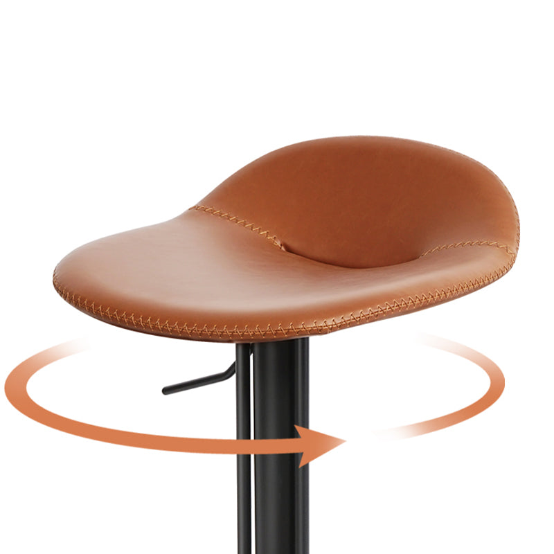 Leather Bar Stool Backless Counter Stool for Bristol with Swivel