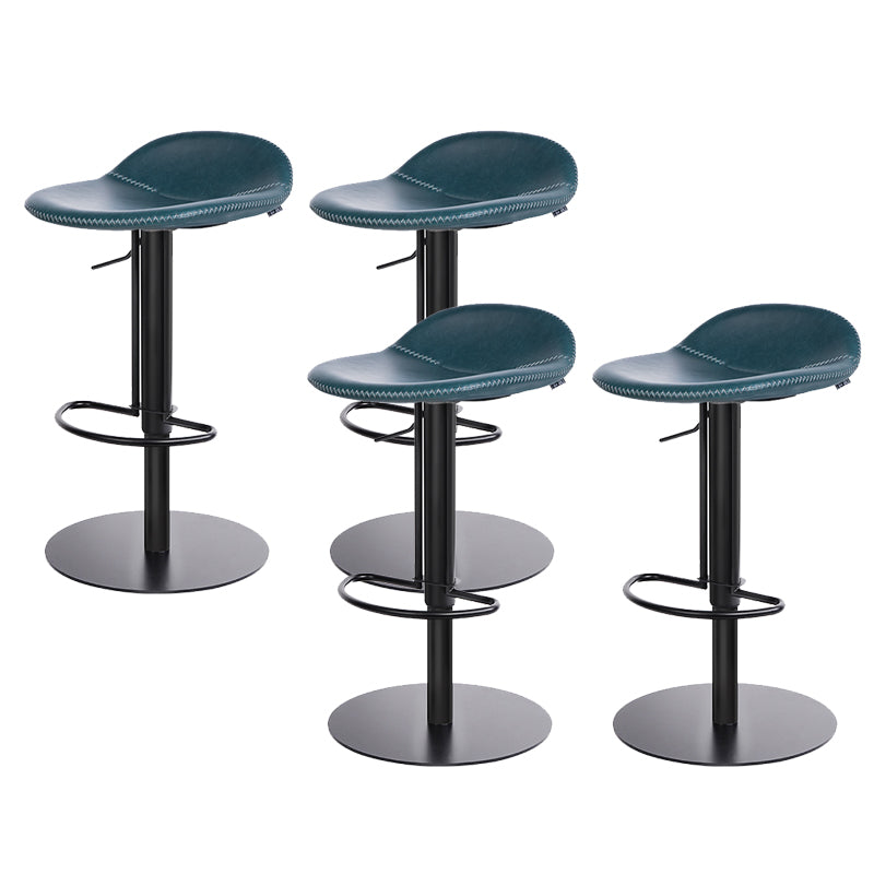 Leather Bar Stool Backless Counter Stool for Bristol with Swivel
