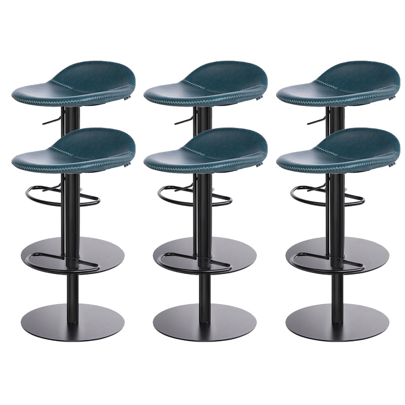 Leather Bar Stool Backless Counter Stool for Bristol with Swivel