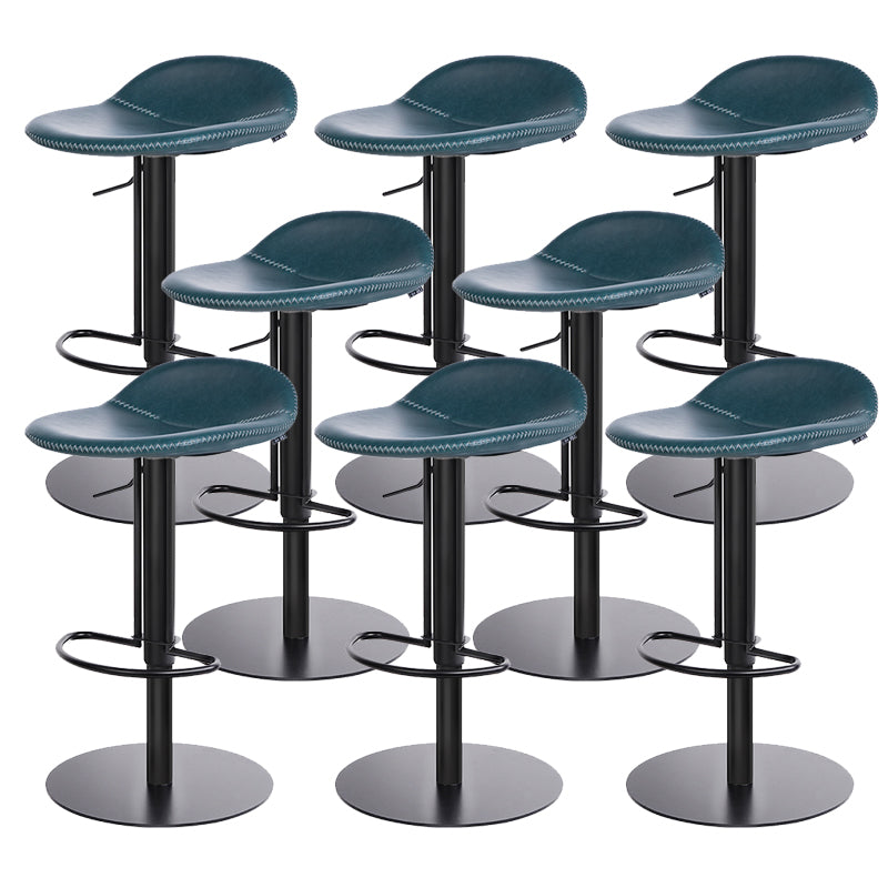 Leather Bar Stool Backless Counter Stool for Bristol with Swivel