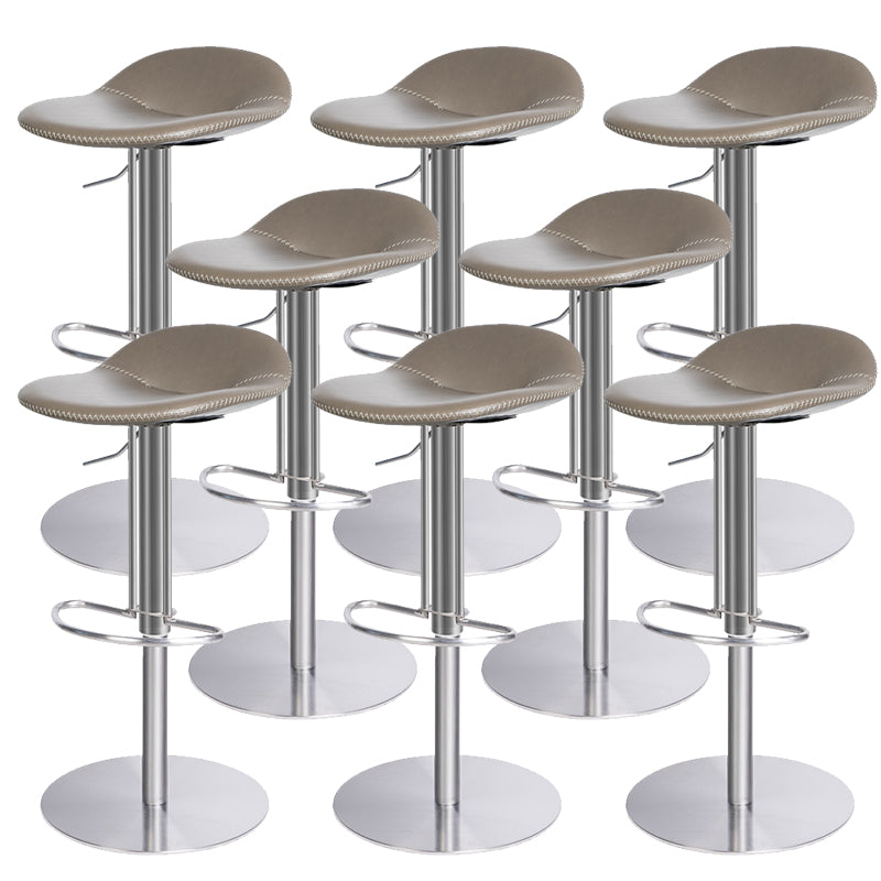 Leather Bar Stool Backless Counter Stool for Bristol with Swivel