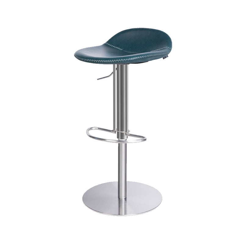 Leather Bar Stool Backless Counter Stool for Bristol with Swivel