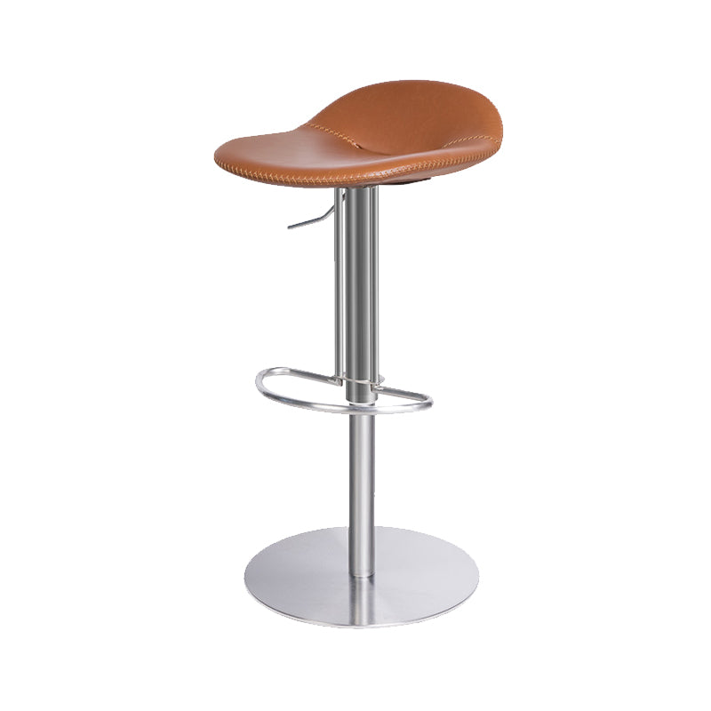 Leather Bar Stool Backless Counter Stool for Bristol with Swivel