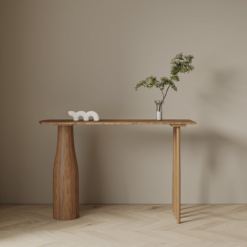 Solid Wood Bar Stool Table Contemporary Pub Height Dining Table