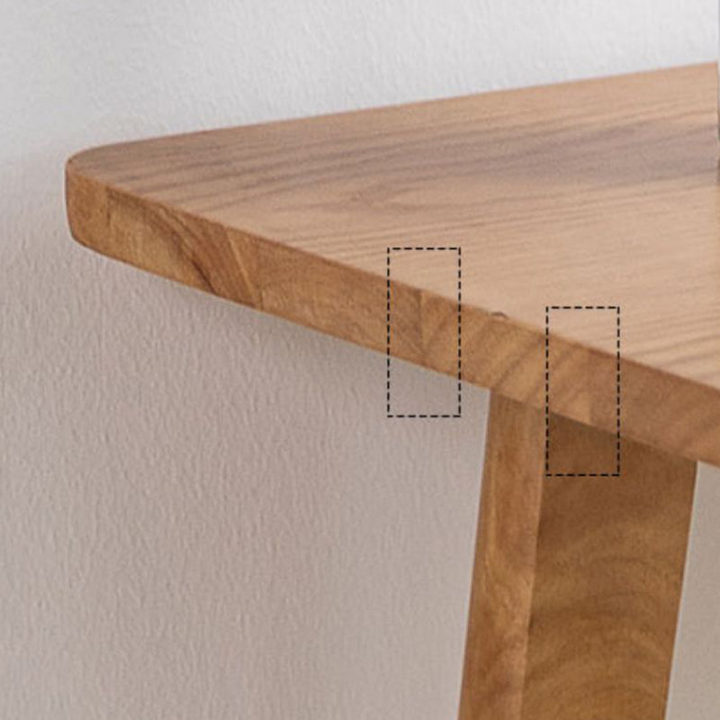 Modern Solid Wood Bar Table Rectangle Bar Table for Breakroom