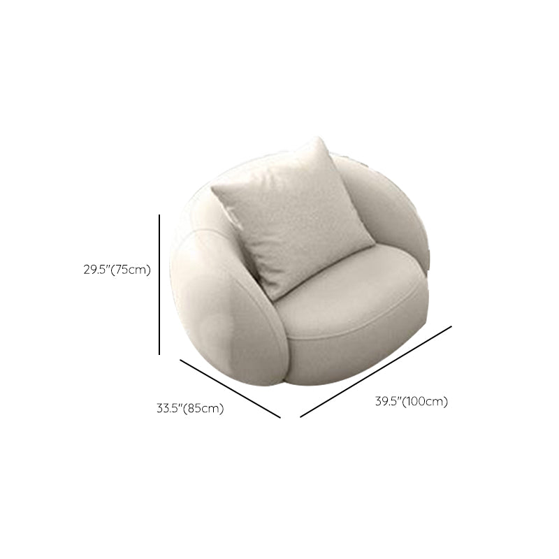 29"H Scandinavian Sectional Sofa White Leather Sleeper Sectional