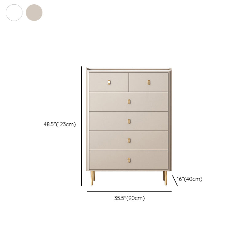 15.6-inch W Storage Chest Classic Glam Stone Storage Chest Dresser