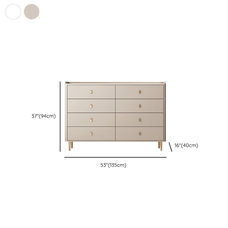 15.6-inch W Storage Chest Classic Glam Stone Storage Chest Dresser