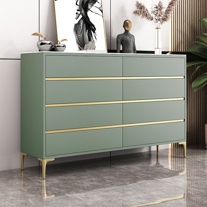 Glam Vertical Stone Storage Chest Bedroom Chest with 8 Drawers