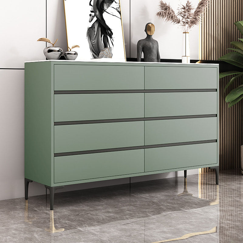 Glam Vertical Stone Storage Chest Bedroom Chest with 8 Drawers