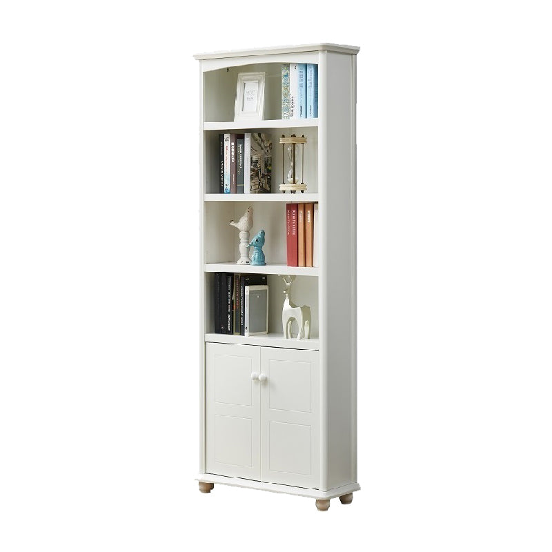 Closed Back Standard Bookshelf Engineered Wood Modern Bookcase