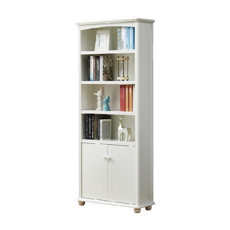 Closed Back Standard Bookshelf Engineered Wood Modern Bookcase
