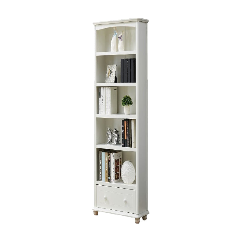Closed Back Standard Bookshelf Engineered Wood Modern Bookcase