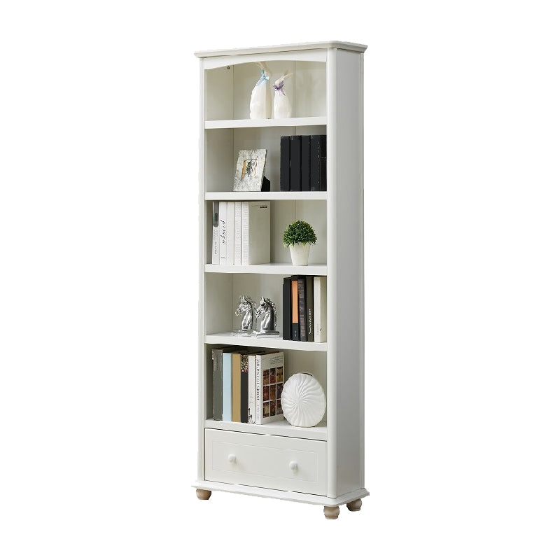 Closed Back Standard Bookshelf Engineered Wood Modern Bookcase
