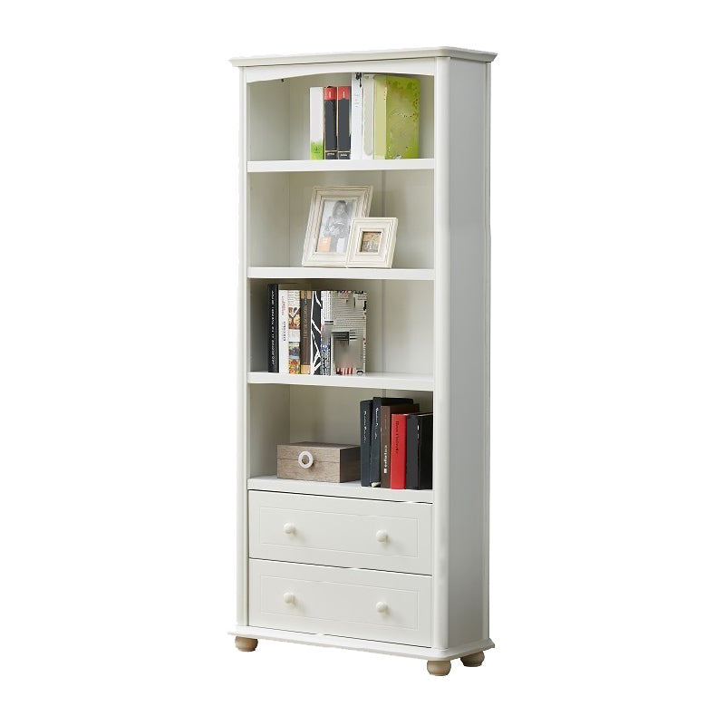 Closed Back Standard Bookshelf Engineered Wood Modern Bookcase