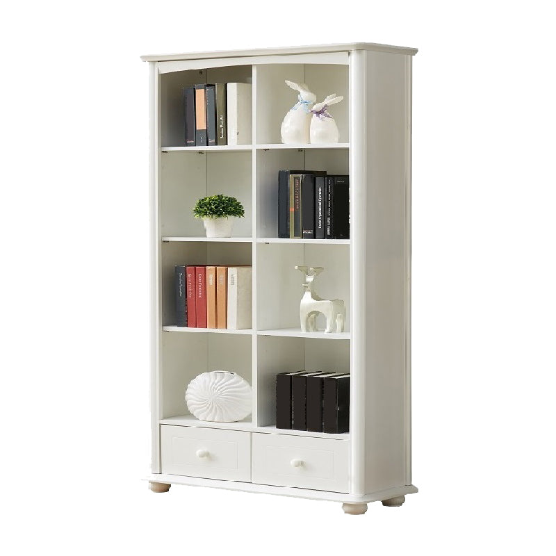 Closed Back Standard Bookshelf Engineered Wood Modern Bookcase