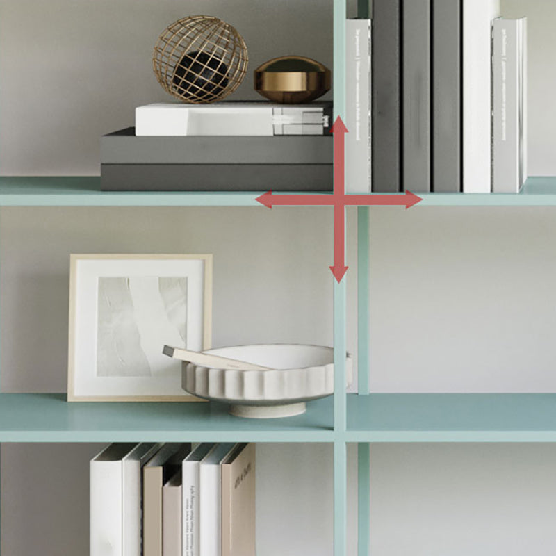 Industrial Antique Finish Shelf Bookcase Etagere Metal Bookshelf with Shelves