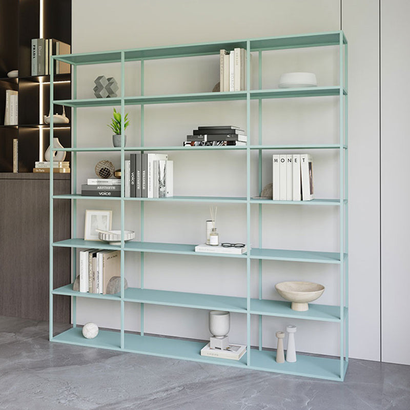 Industrial Antique Finish Shelf Bookcase Etagere Metal Bookshelf with Shelves