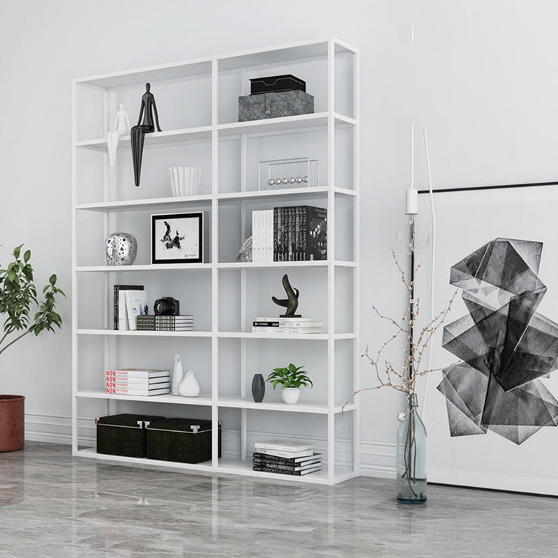 Industrial Antique Finish Shelf Bookcase Etagere Metal Bookshelf with Shelves