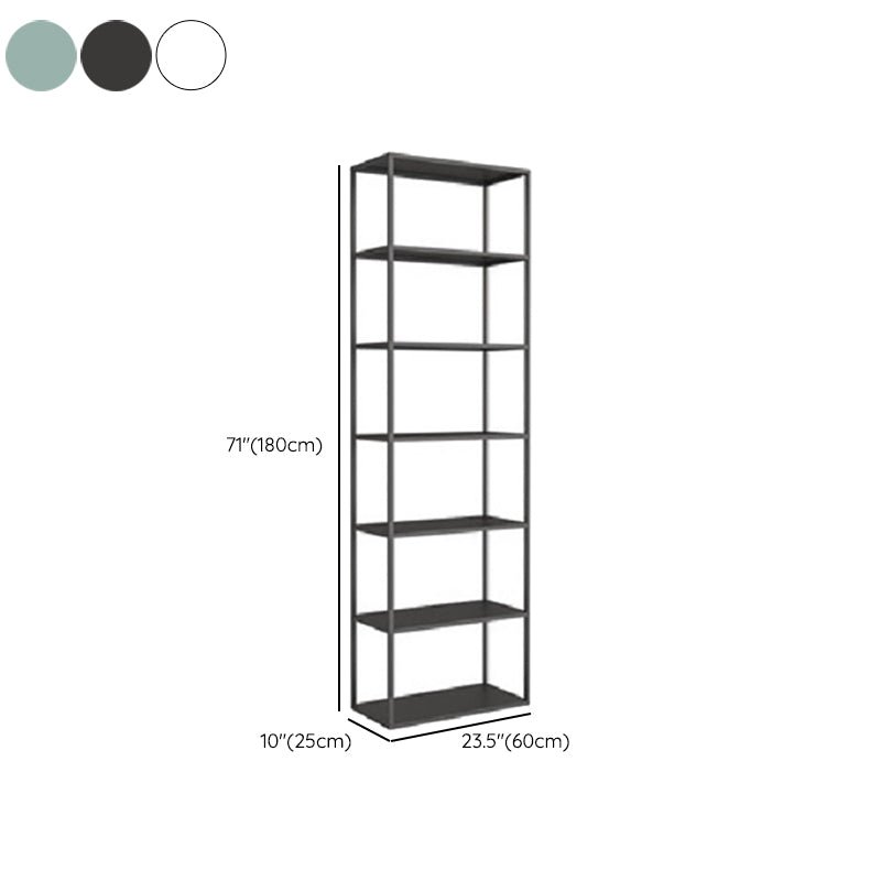 Industrial Antique Finish Shelf Bookcase Etagere Metal Bookshelf with Shelves