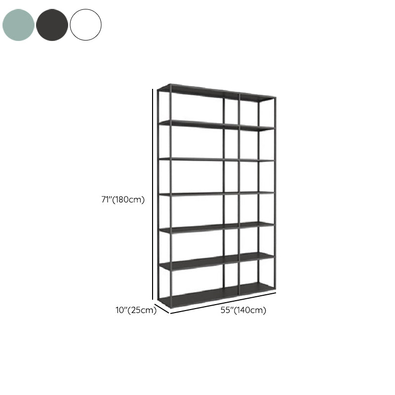 Industrial Antique Finish Shelf Bookcase Etagere Metal Bookshelf with Shelves