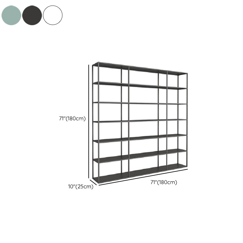 Industrial Antique Finish Shelf Bookcase Etagere Metal Bookshelf with Shelves