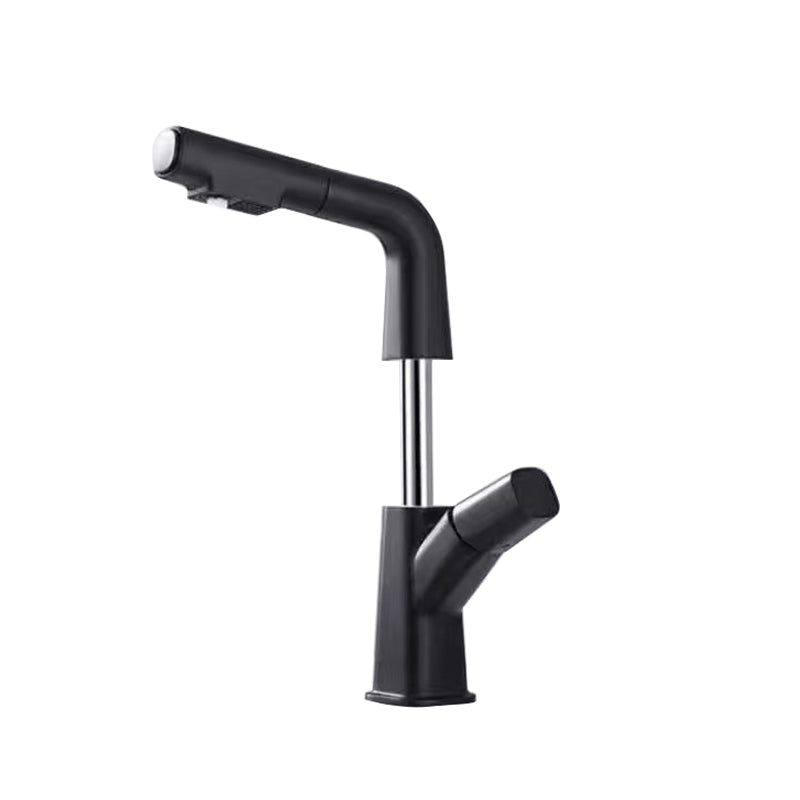 Vessel Sink Faucet Pull-out Bathroom Faucet with Single Knob Handle