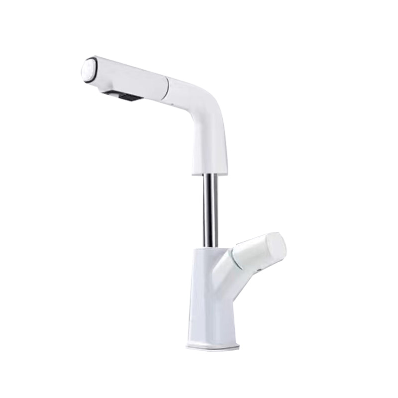 Vessel Sink Faucet Pull-out Bathroom Faucet with Single Knob Handle