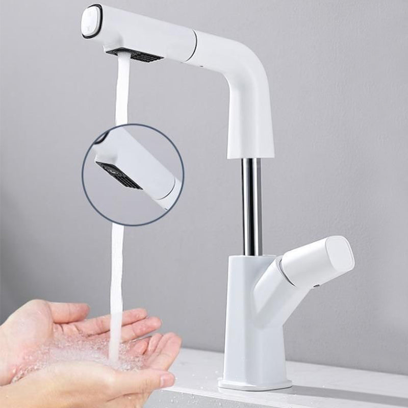 Vessel Sink Faucet Pull-out Bathroom Faucet with Single Knob Handle