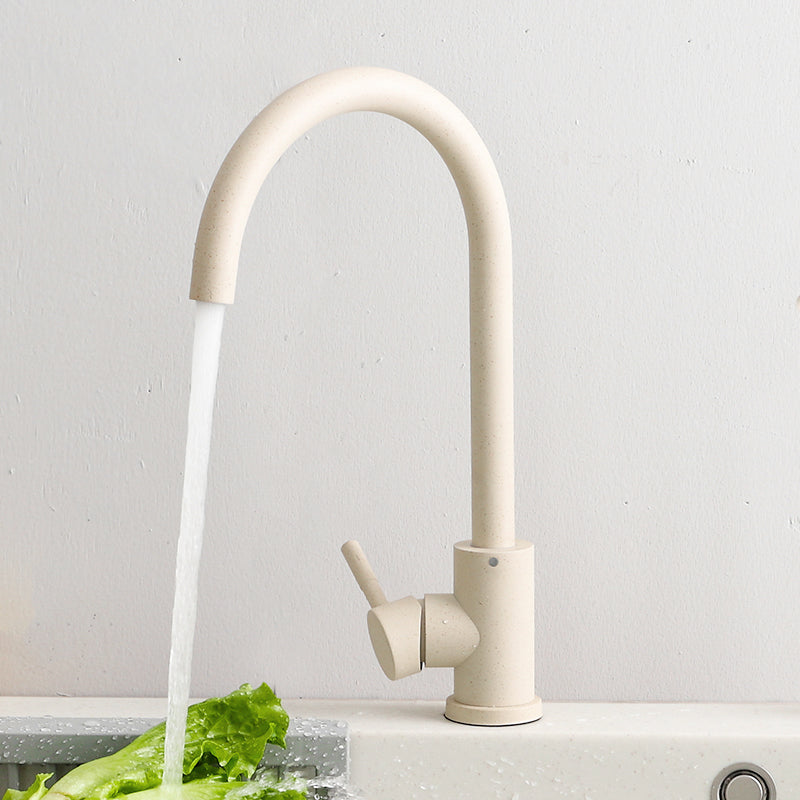 Modern 1-Handle Bar Faucet with Supply Lines Kitchen Faucet in Black