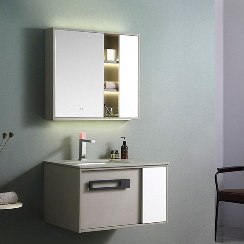 Gorgeous Vanity Sink Wooden Wall-Mounted Standard Vanity Cabinet with Mirror Cabinet