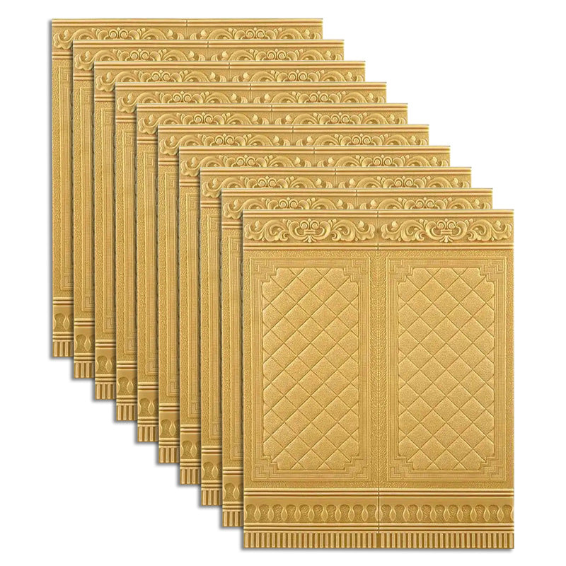 Contemporary Wall Plank 3D Print Bathroom Living Room Wall Panels Set of 10