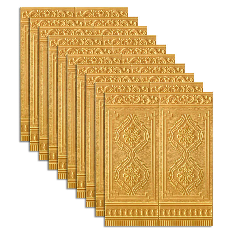 Contemporary Wall Plank 3D Print Bathroom Living Room Wall Panels Set of 10