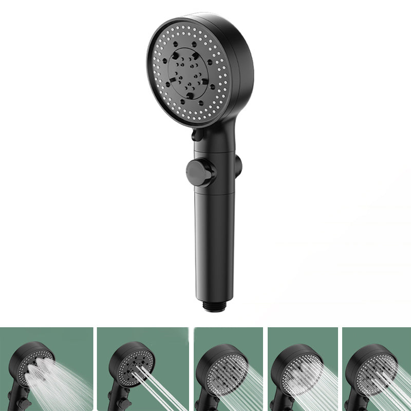 Bathroom Shower Head 5-Jet Round Hand Shower Holder Wall-Mount Shower Head