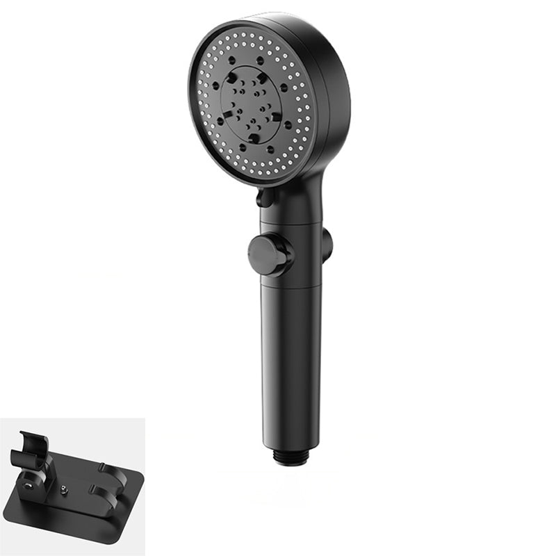 Bathroom Shower Head 5-Jet Round Hand Shower Holder Wall-Mount Shower Head