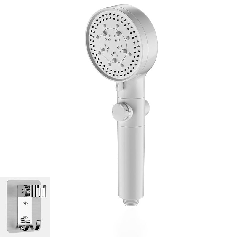 Bathroom Shower Head 5-Jet Round Hand Shower Holder Wall-Mount Shower Head