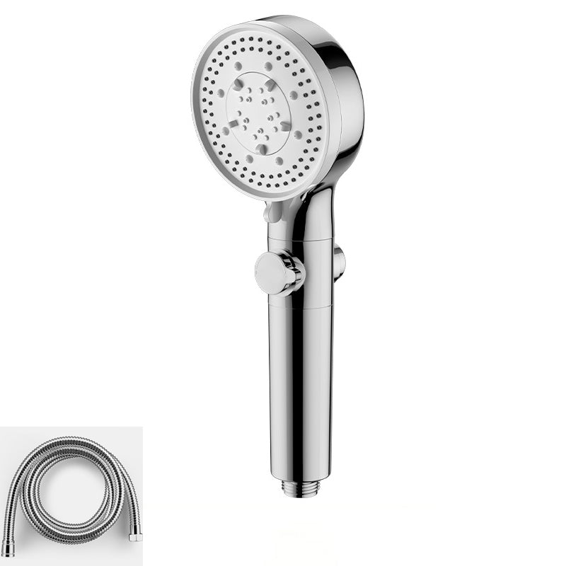 Bathroom Shower Head 5-Jet Round Hand Shower Holder Wall-Mount Shower Head