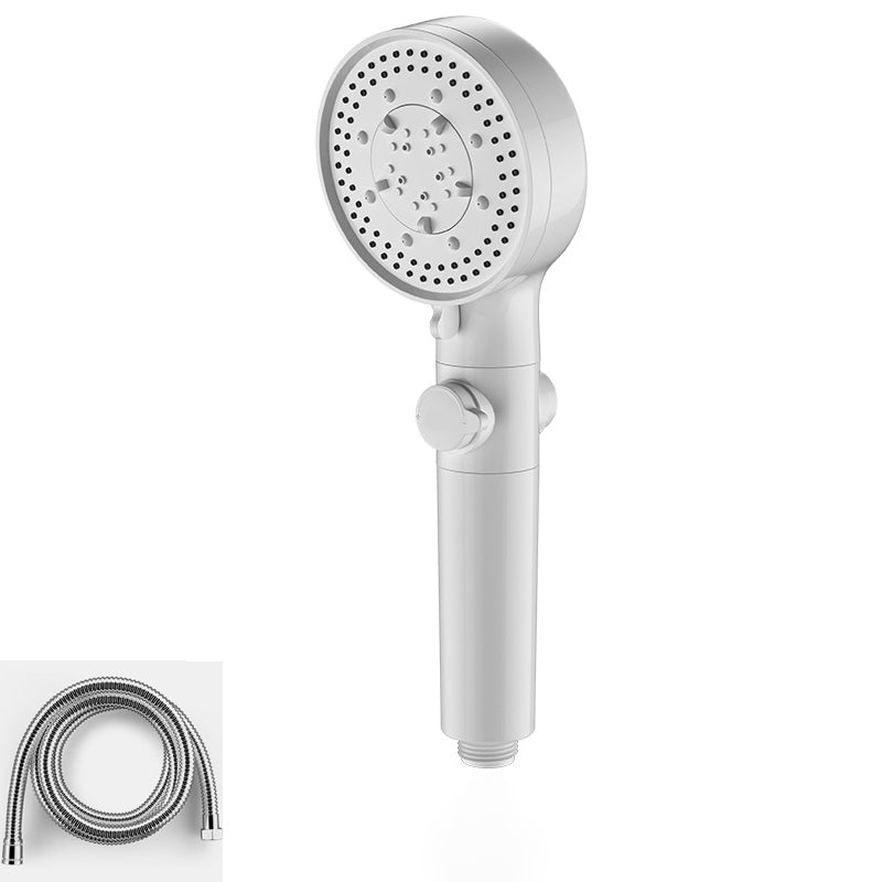 Bathroom Shower Head 5-Jet Round Hand Shower Holder Wall-Mount Shower Head