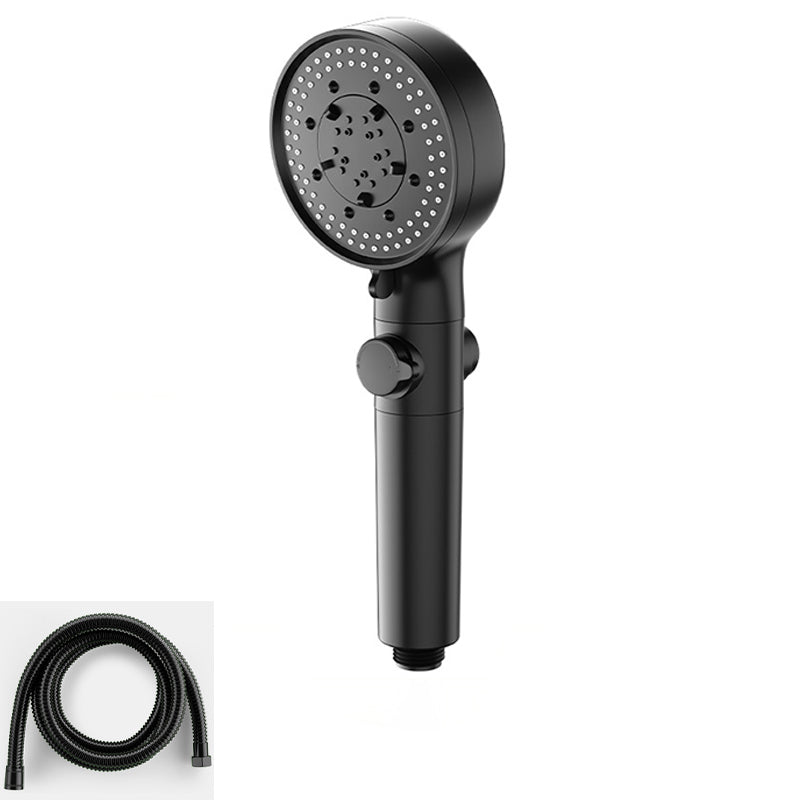 Bathroom Shower Head 5-Jet Round Hand Shower Holder Wall-Mount Shower Head