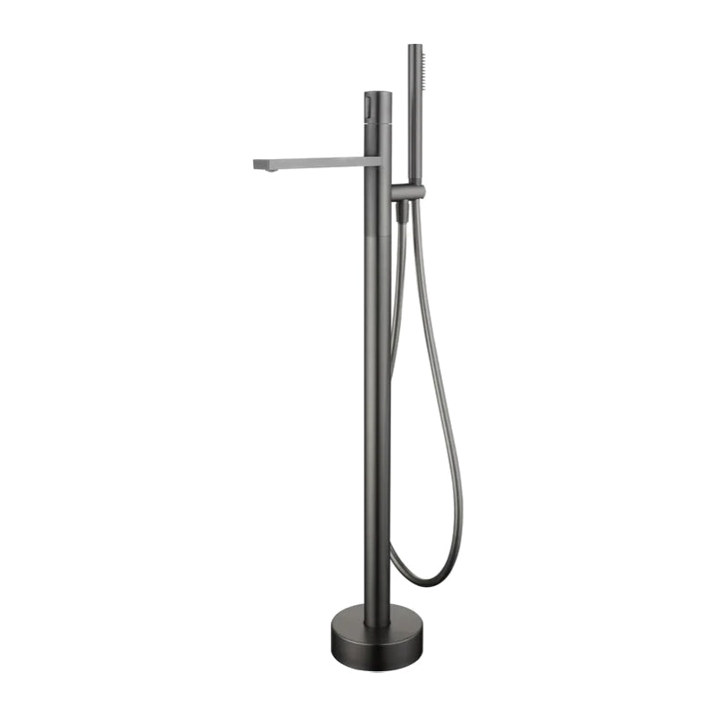 Floor Mounted Metal Freestanding Tub Filler Single Handle Freestanding Tub Filler Trim