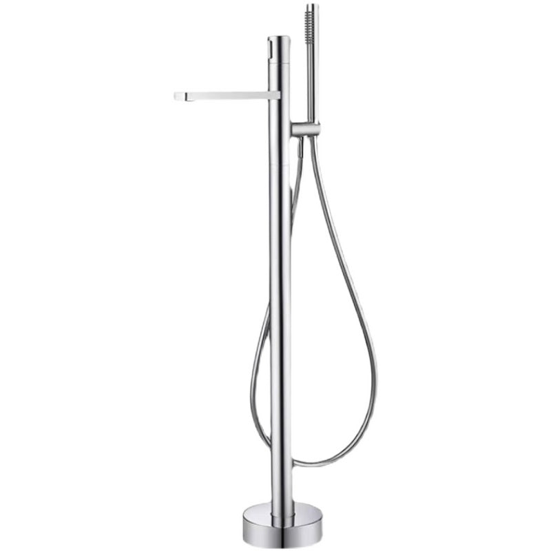 Floor Mounted Metal Freestanding Tub Filler Single Handle Freestanding Tub Filler Trim