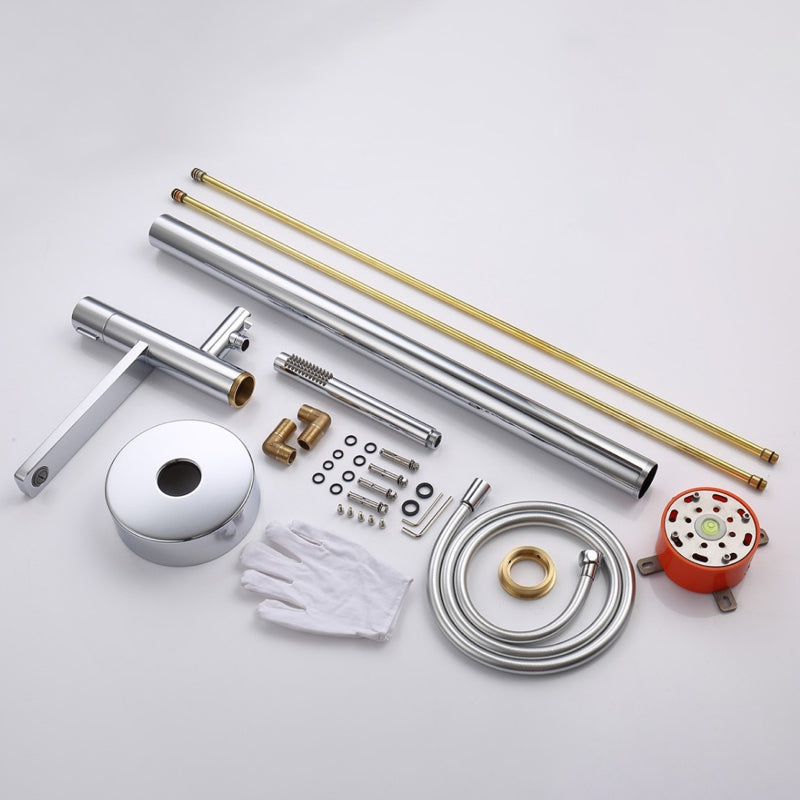 Floor Mounted Metal Freestanding Tub Filler Single Handle Freestanding Tub Filler Trim